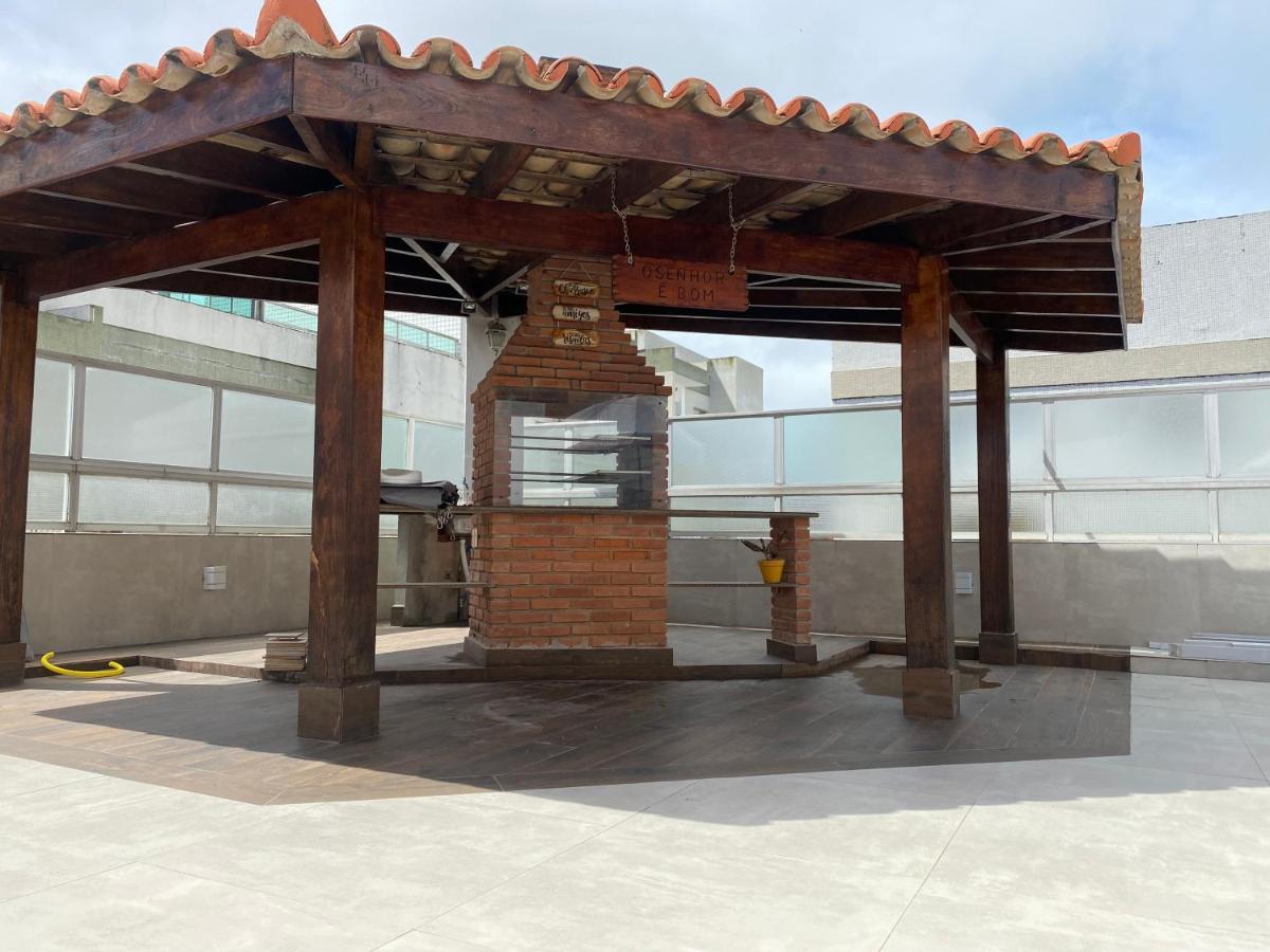 Cobertura Guaruja Apto Com Jacuzzi E Churrasqueira Exterior photo